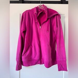 Athleta Fuchsia Zip-Up Hoodie